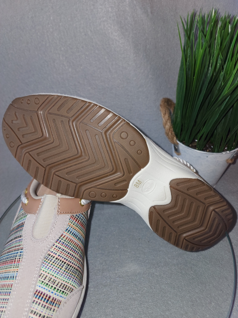 Easy Spirit Beige Multi-Color Slip-On Mules - Picture 4 of 4